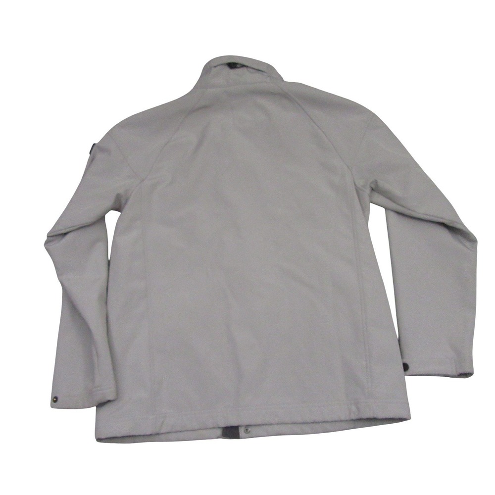 Tumi Womens Grey Softshell Fleece Lined Full Zip Jacket Size Medium - Picture 4 of 10